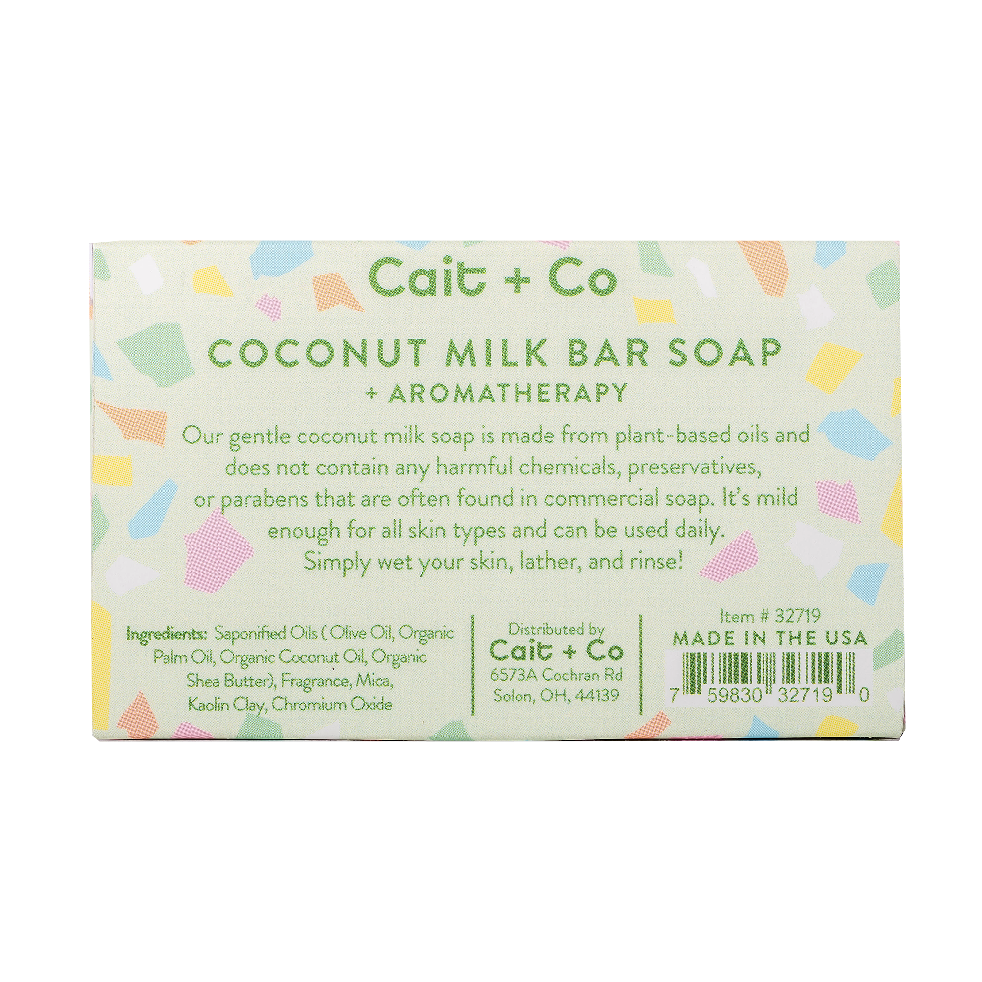Cait + Co - Emerald Coconut Milk Bar Soap