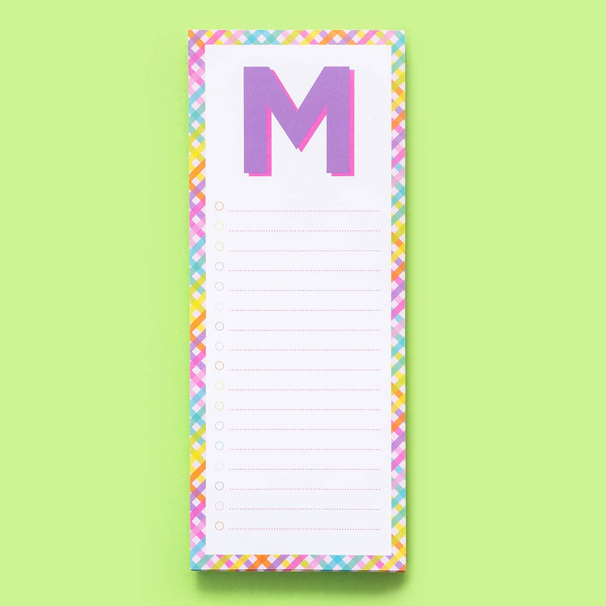 Taylor Elliott Designs - List Pad - Letters A-Z - Each