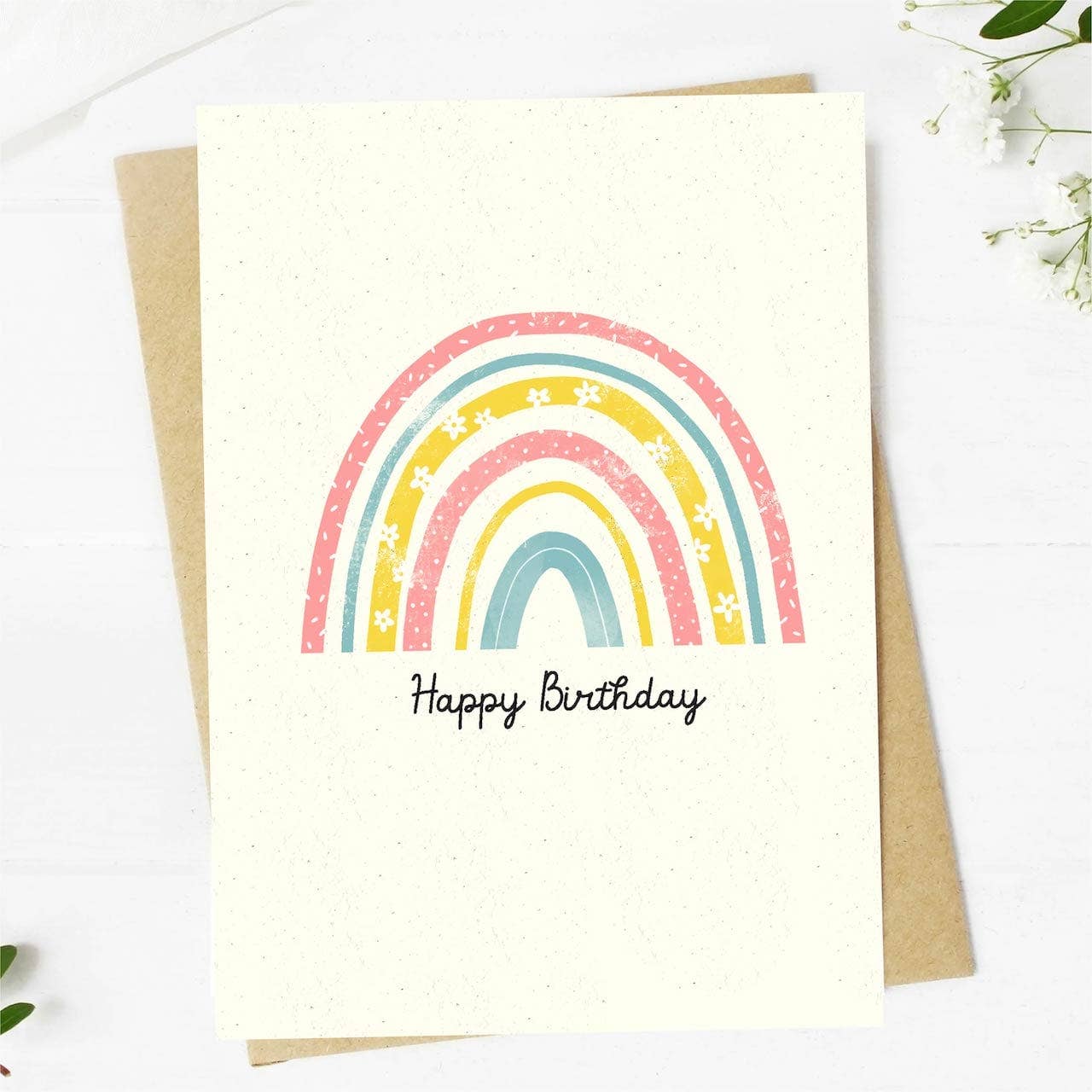 Big Moods - "Happy birthday" cute rainbow birthday card