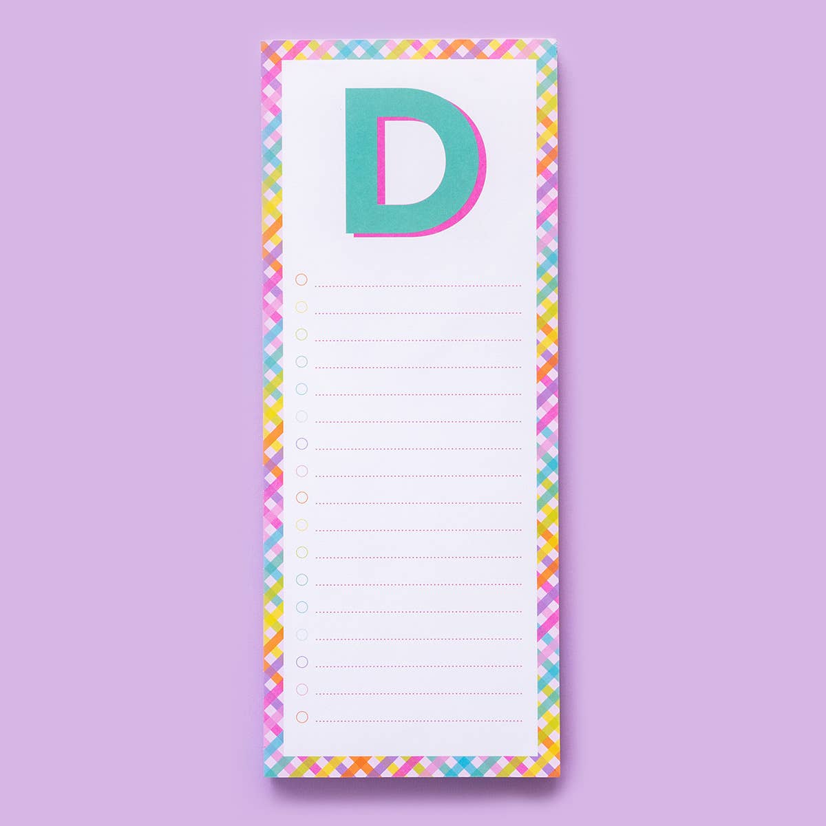 Taylor Elliott Designs - List Pad - Letters A-Z - Each
