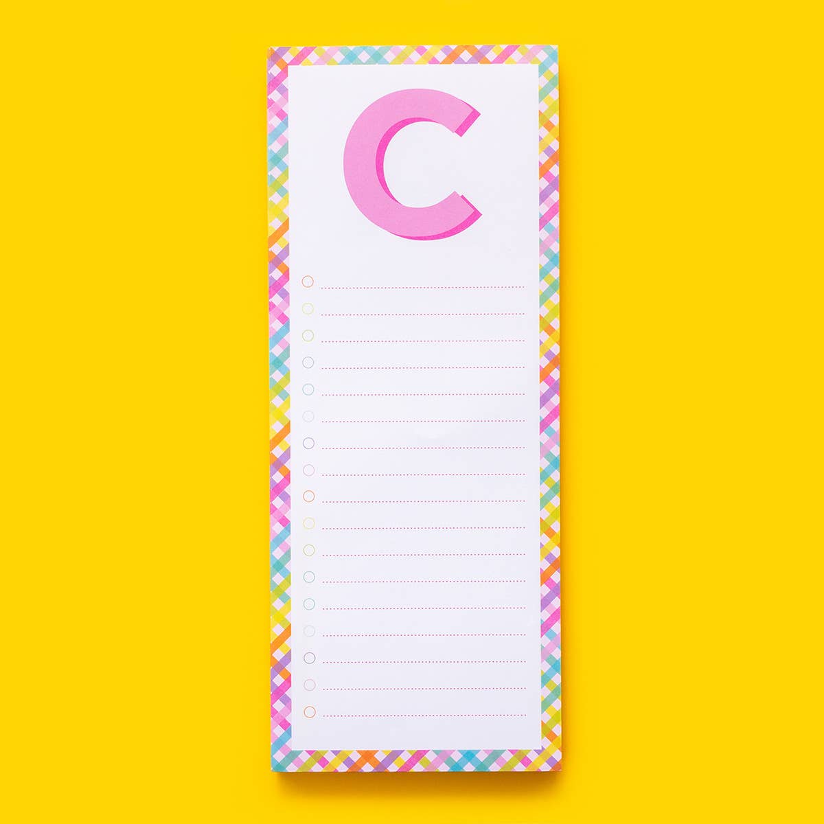 Taylor Elliott Designs - List Pad - Letters A-Z - Each