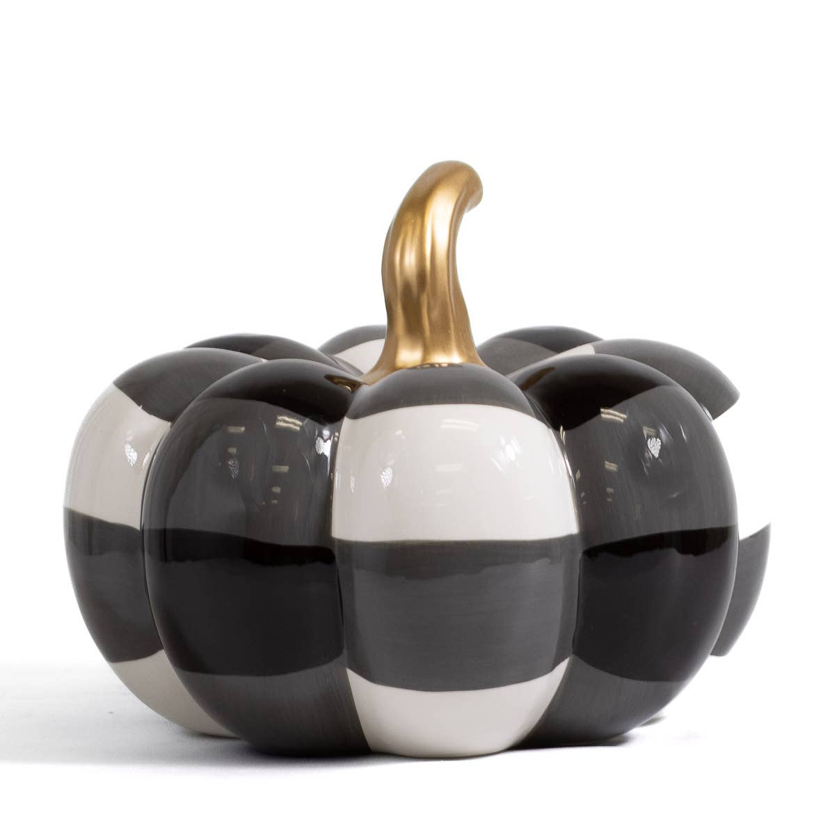 The Royal Standard - Jodie Pumpkin Décor   White/Black   8.5x6.5