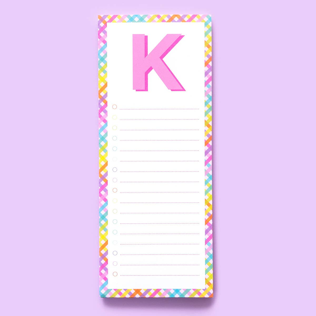 Taylor Elliott Designs - List Pad - Letters A-Z - Each