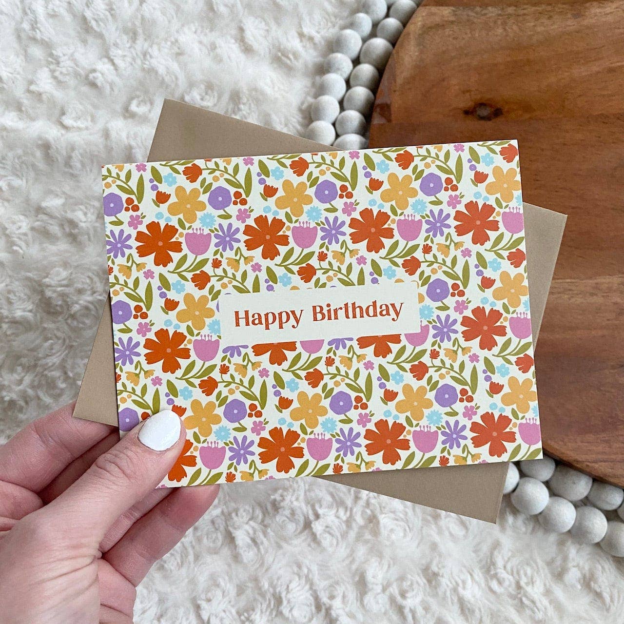 Big Moods - "Happy Birthday" Floral Greeting Card