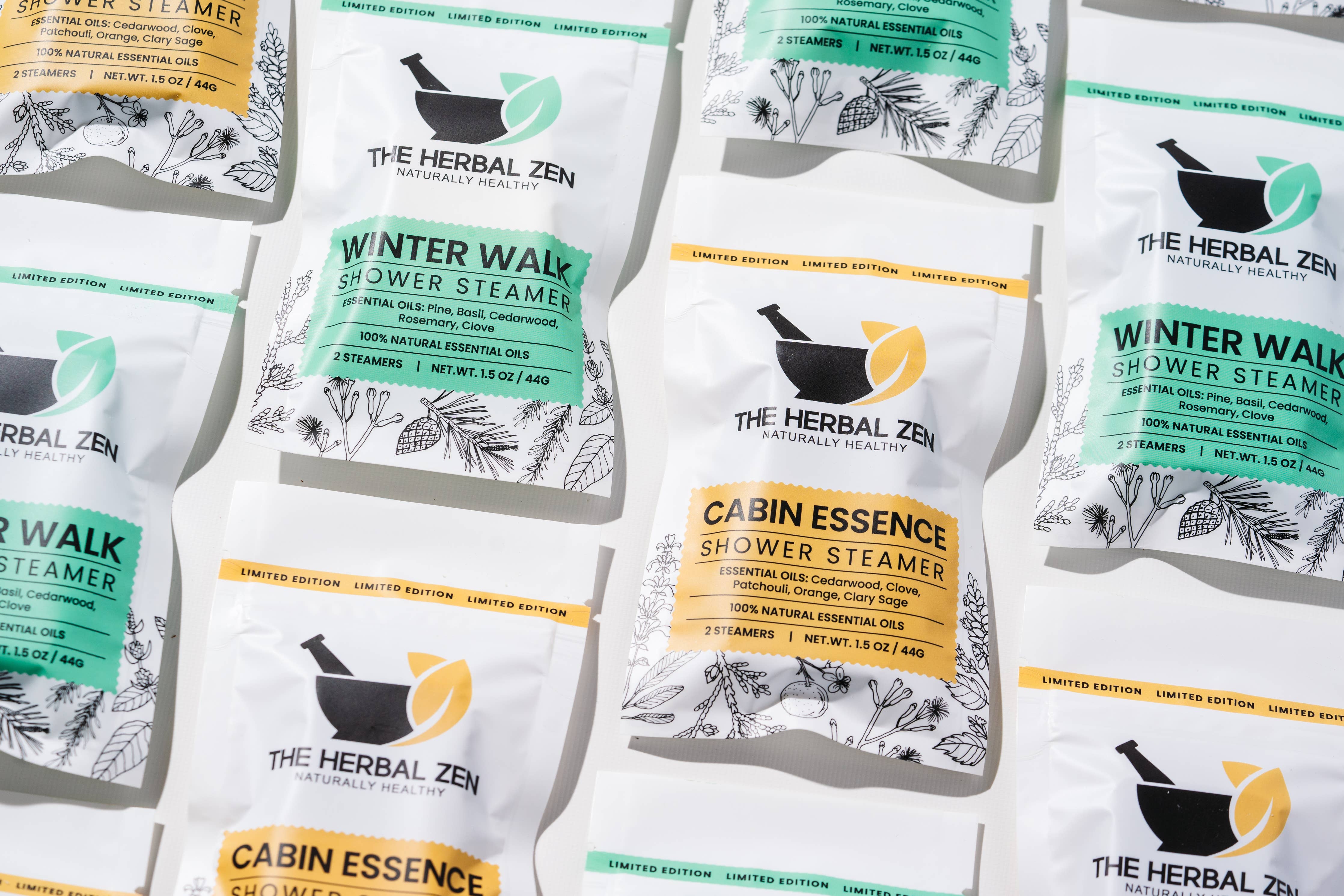 The Herbal Zen - Fall / Winter Seasonal Shower Steamer Stocking Stuffers