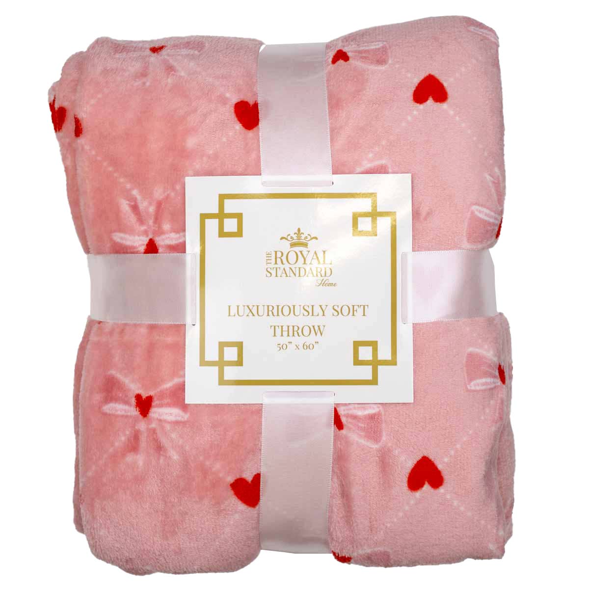 The Royal Standard - Tickled Pink Throw Pink/Red 50x60