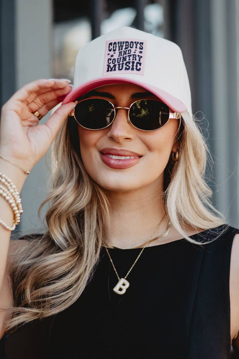 Katydid - Cowboys & Country Music Pink Patch Two-Toned Hat