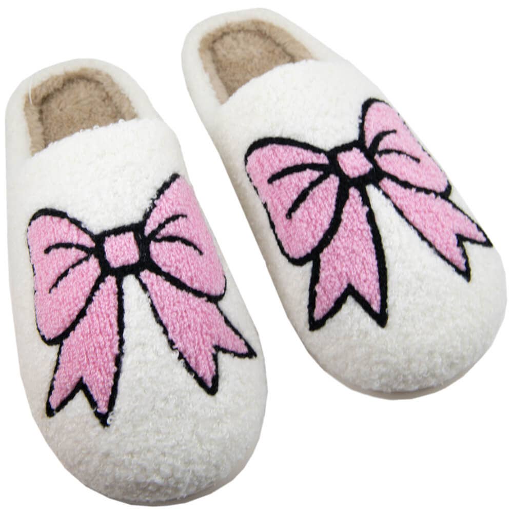 Katydid - Light Pink Bows Valentine's Day Coquette Women's Slippers