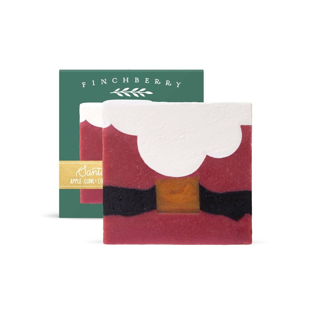 FinchBerry - Santa Stocking Stuffer Vegan-Friendly Holiday Boxed Soap