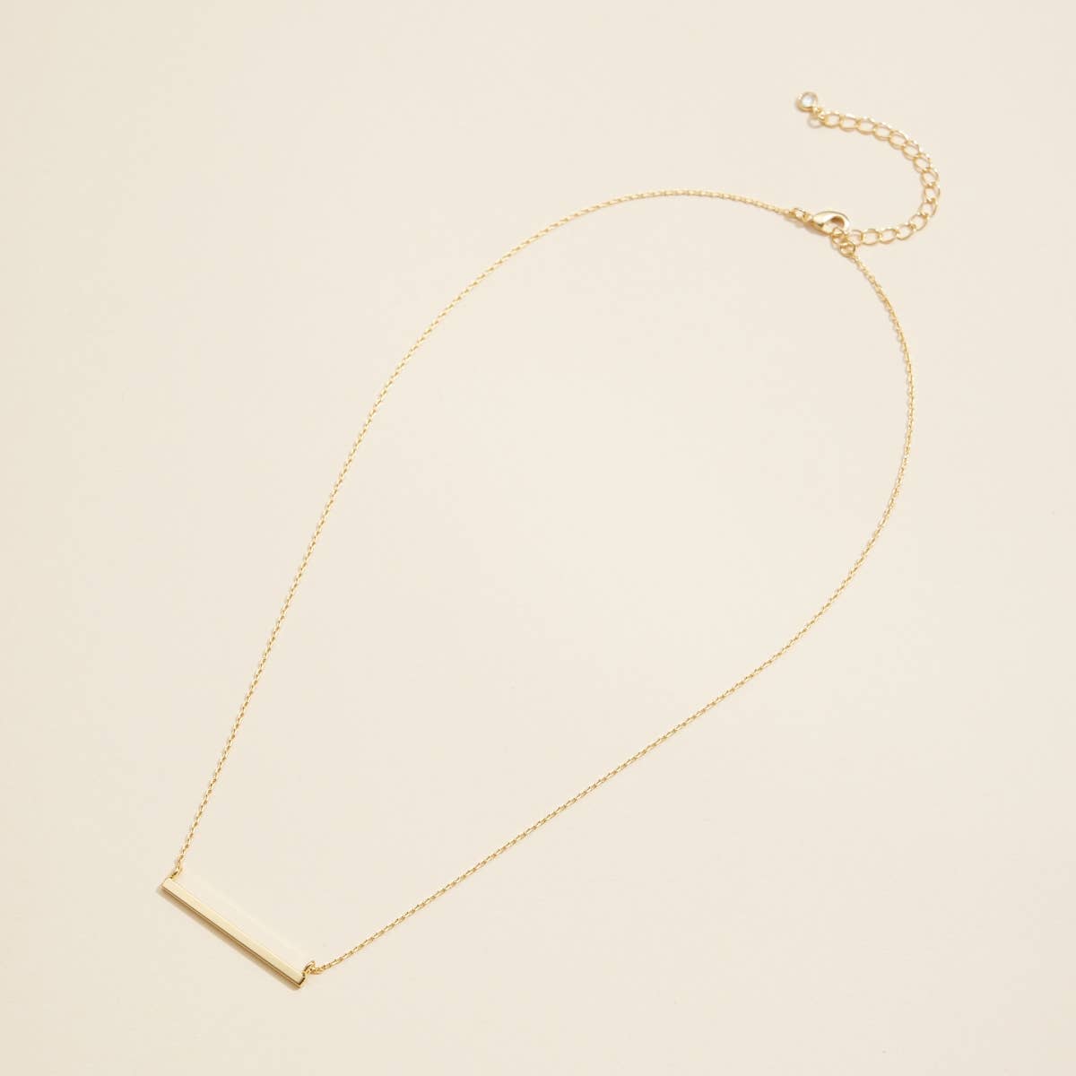 Frem - Bar Charm Gold Dip Short Necklace