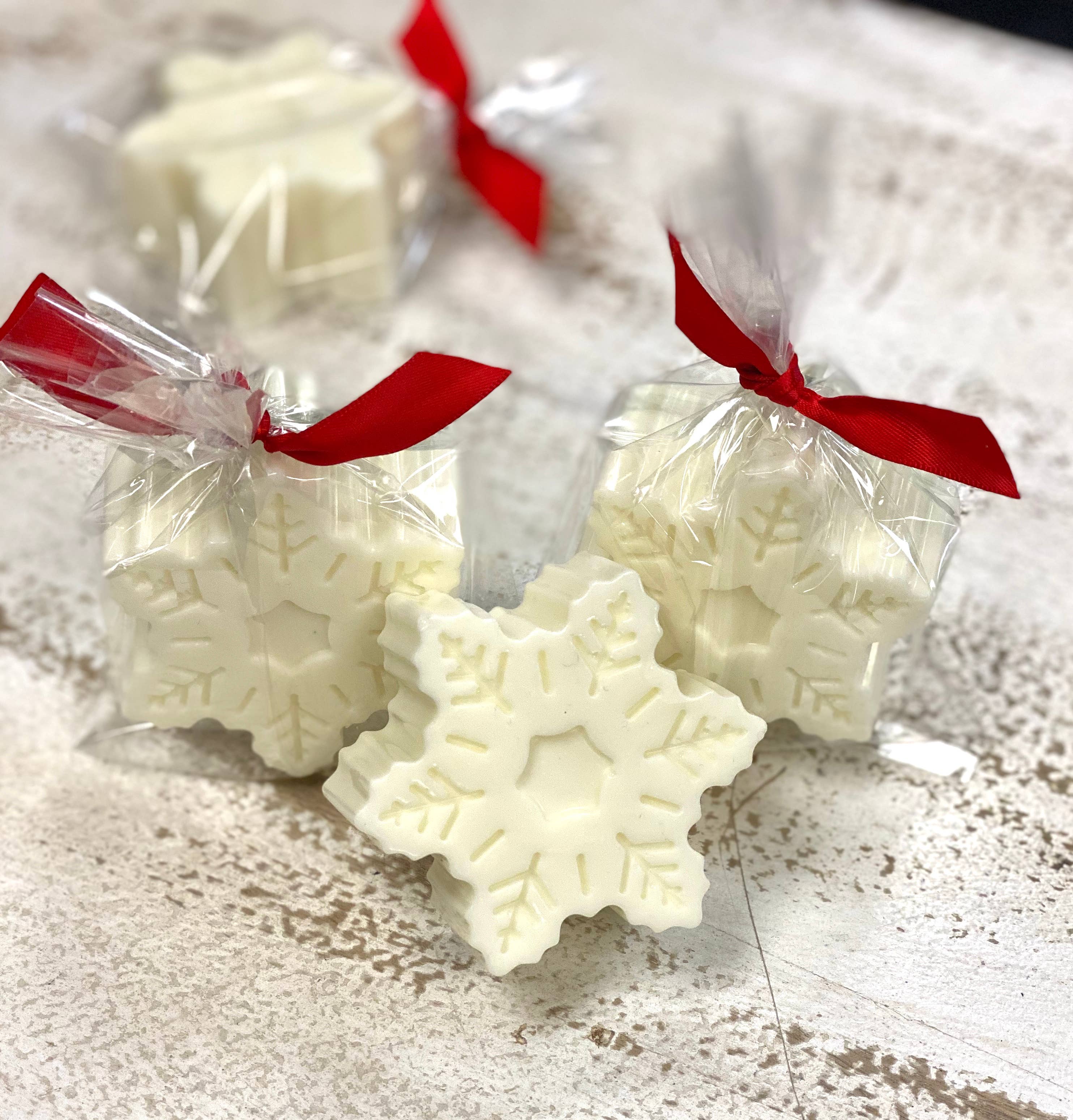 White Rock Soap Gallery - Christmas Morning Snowflake Soap