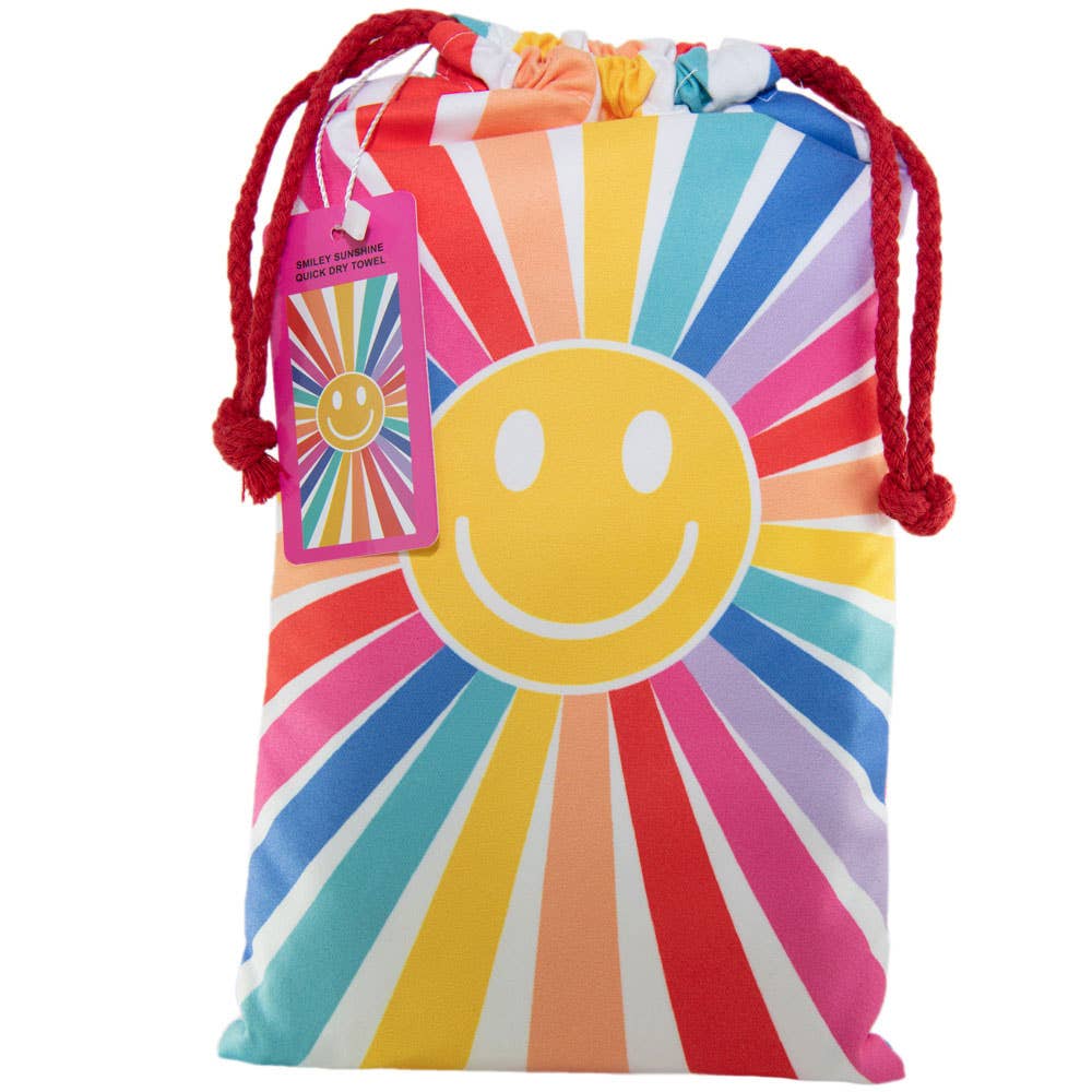 Katydid - Happy Face Sunshine Quick Dry Beach Towels