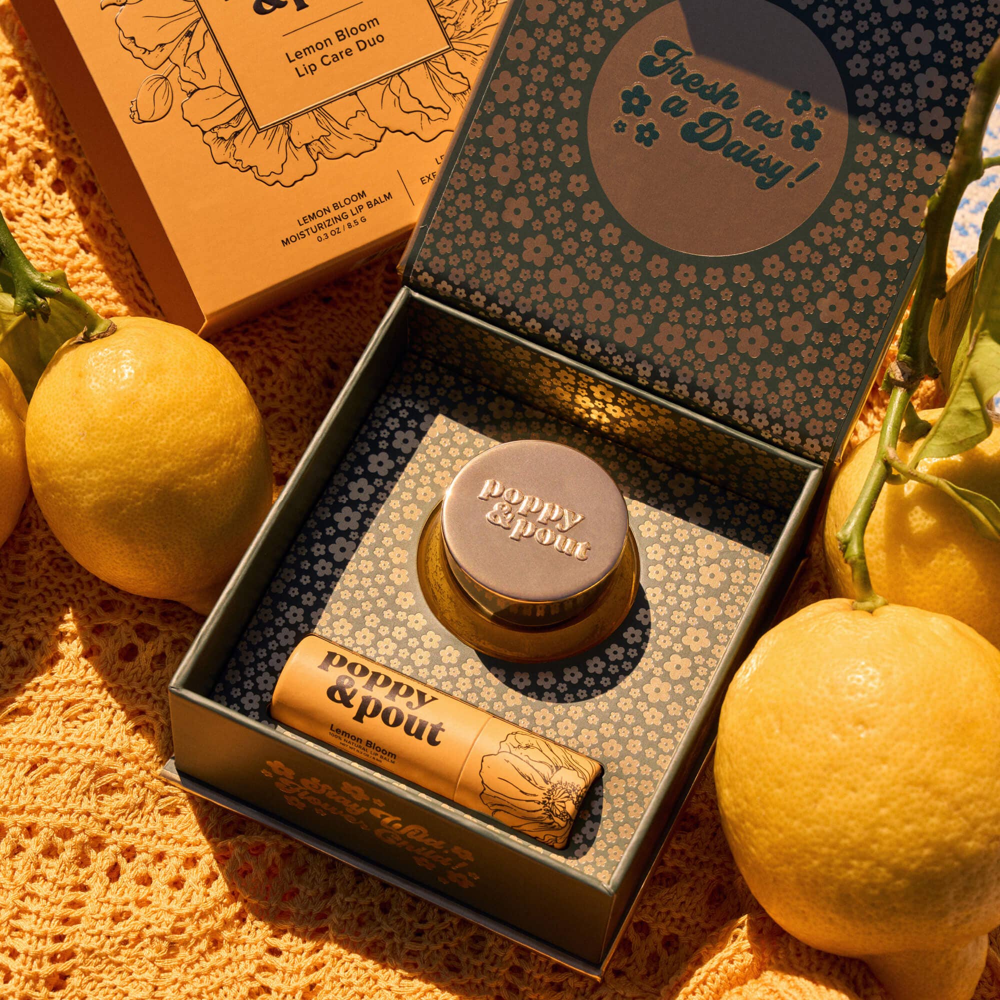 Poppy & Pout - Lip Care Duo, Lemon Bloom