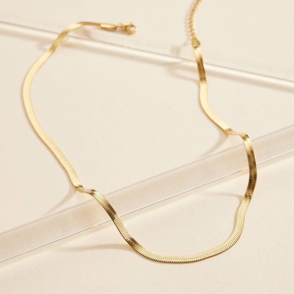 Frem - Snake Chain Gold Dip Stainless Steel Necklace