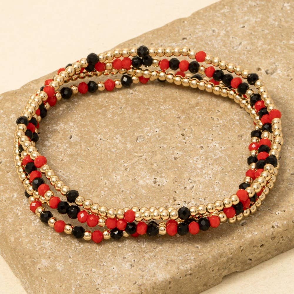 Anarchy Street - Colorful Game Day Beaded Bracelet Set