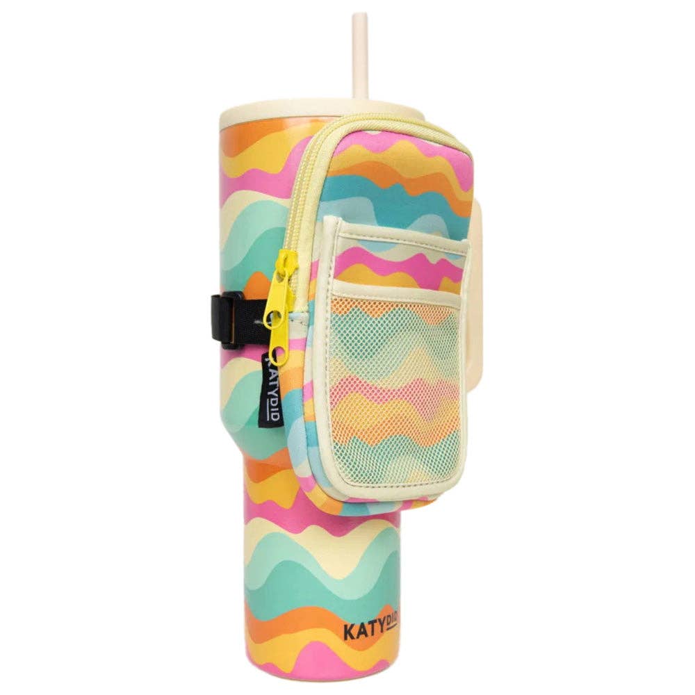 Katydid - Neon Abstract Colors Tumbler Zipper Pouch