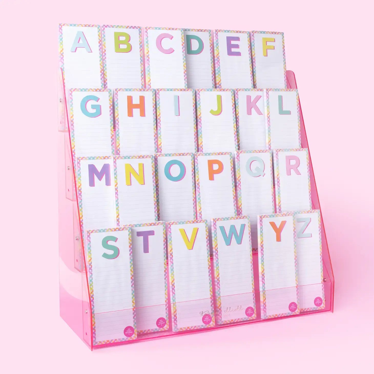 Taylor Elliott Designs - List Pad - Letters A-Z - Each