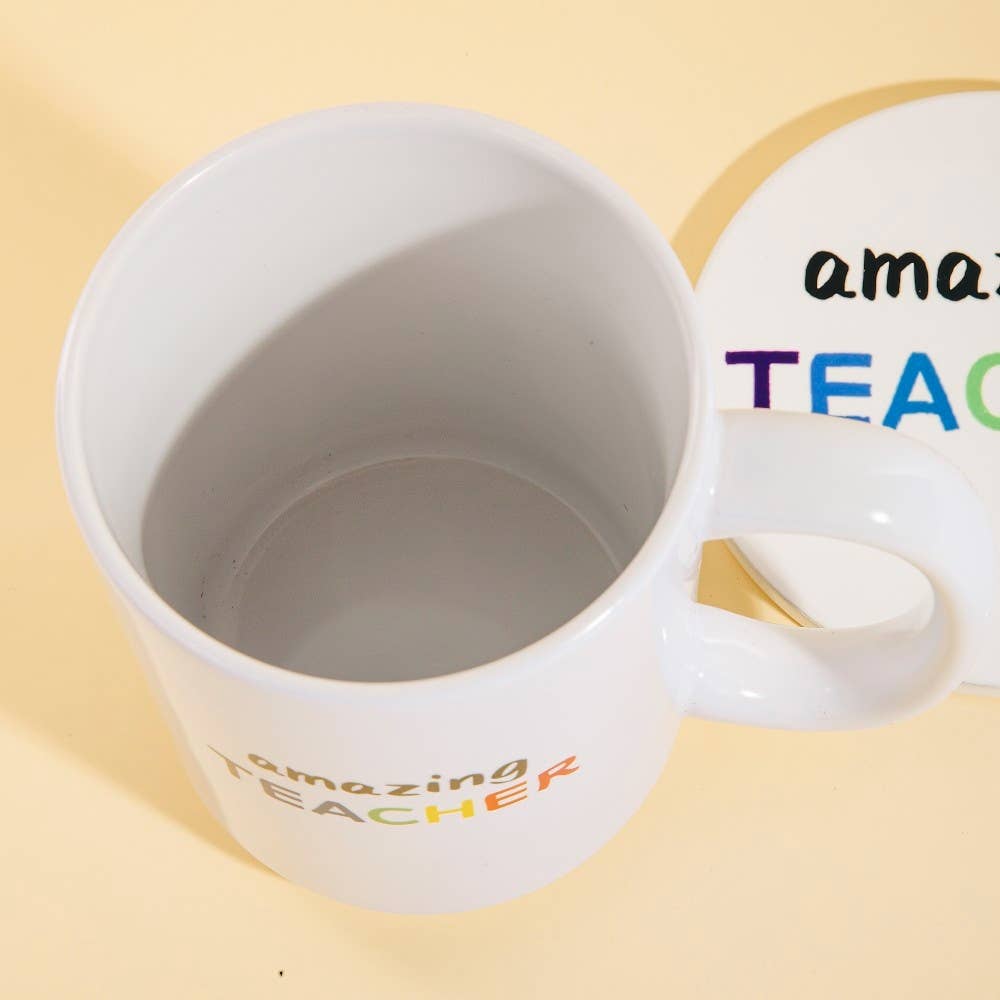 Anarchy Street - Amazing Teacher 15 Oz Mug With Matching Coaster Gift Set