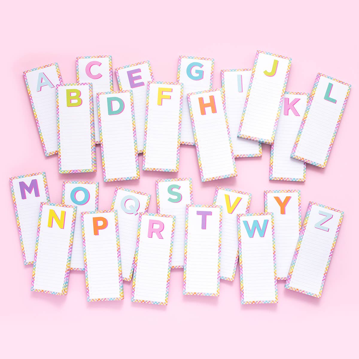 Taylor Elliott Designs - List Pad - Letters A-Z - Each