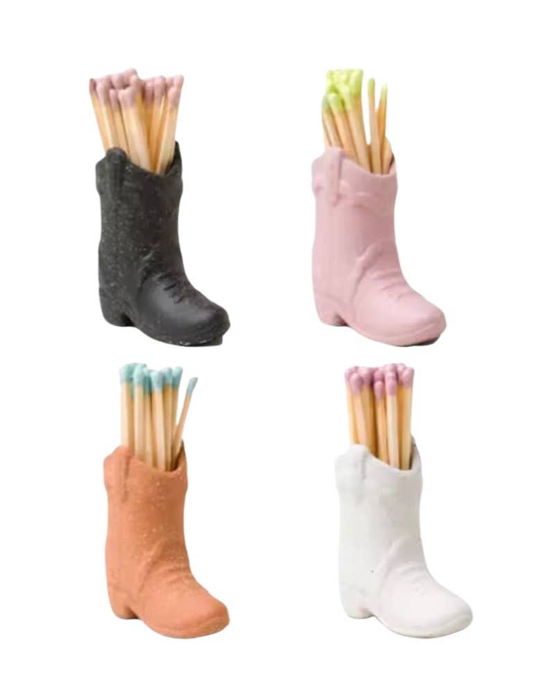 Nash Grey - Ceramic Western Boot Match Holder