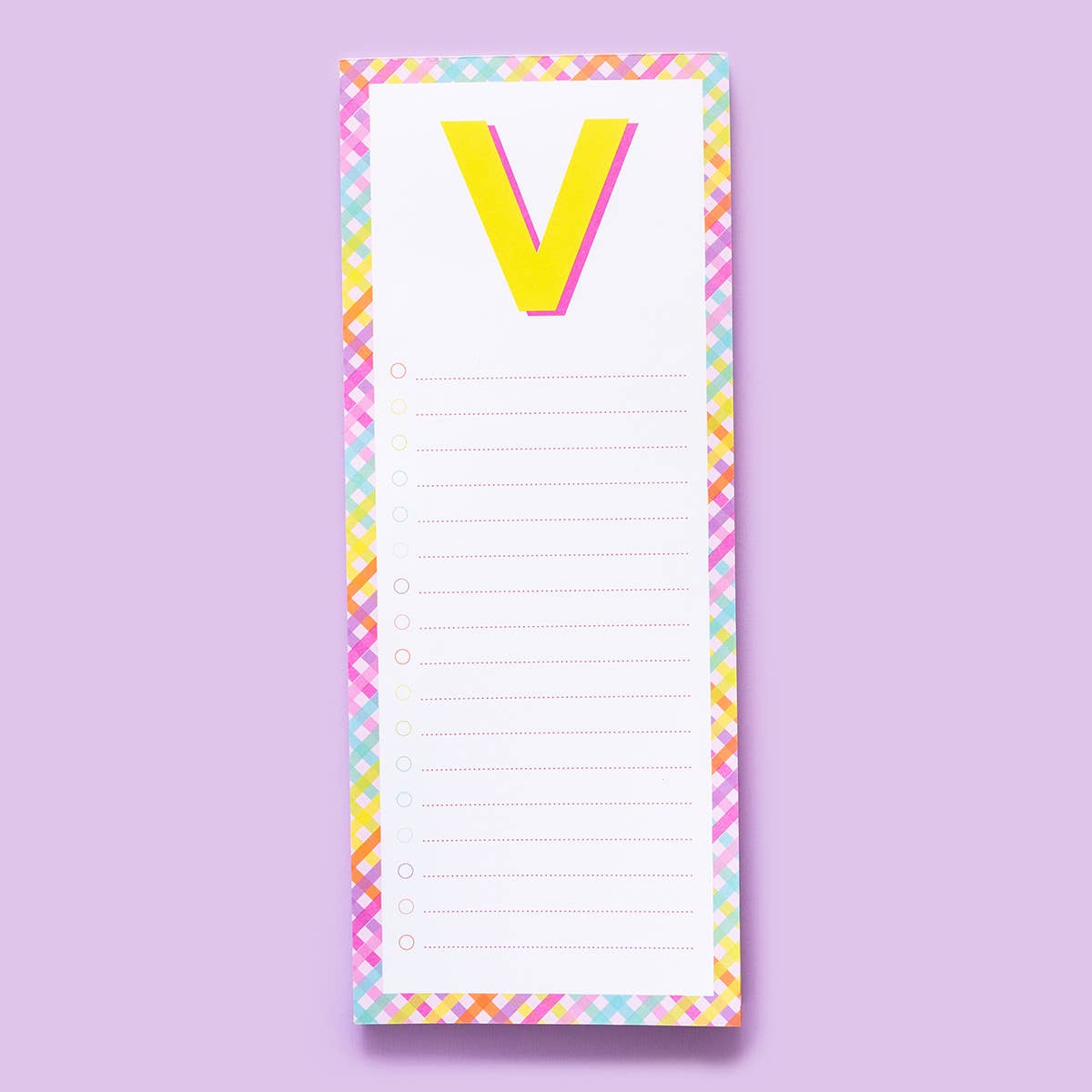 Taylor Elliott Designs - List Pad - Letters A-Z - Each