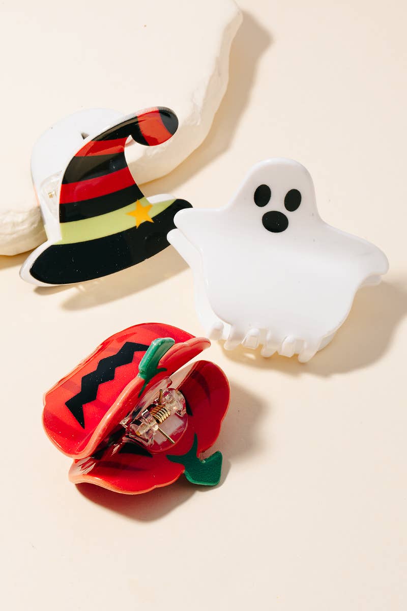 Anarchy Street - 3Pc Halloween Themed Hair Claw Set