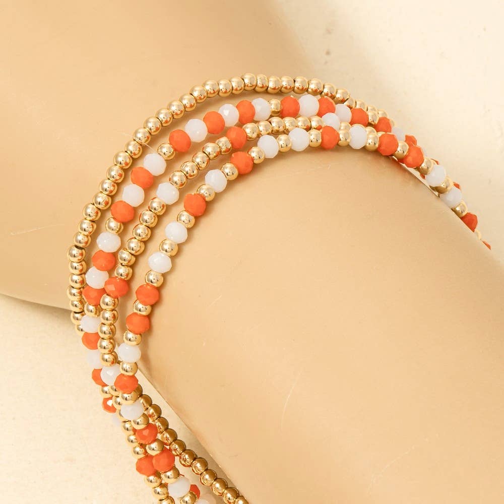 Anarchy Street - Colorful Game Day Beaded Bracelet Set