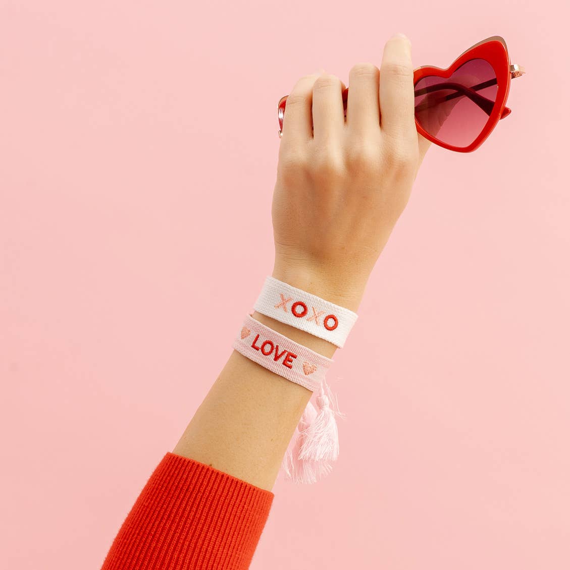 The Darling Effect - Woven Word Bracelet - XOXO