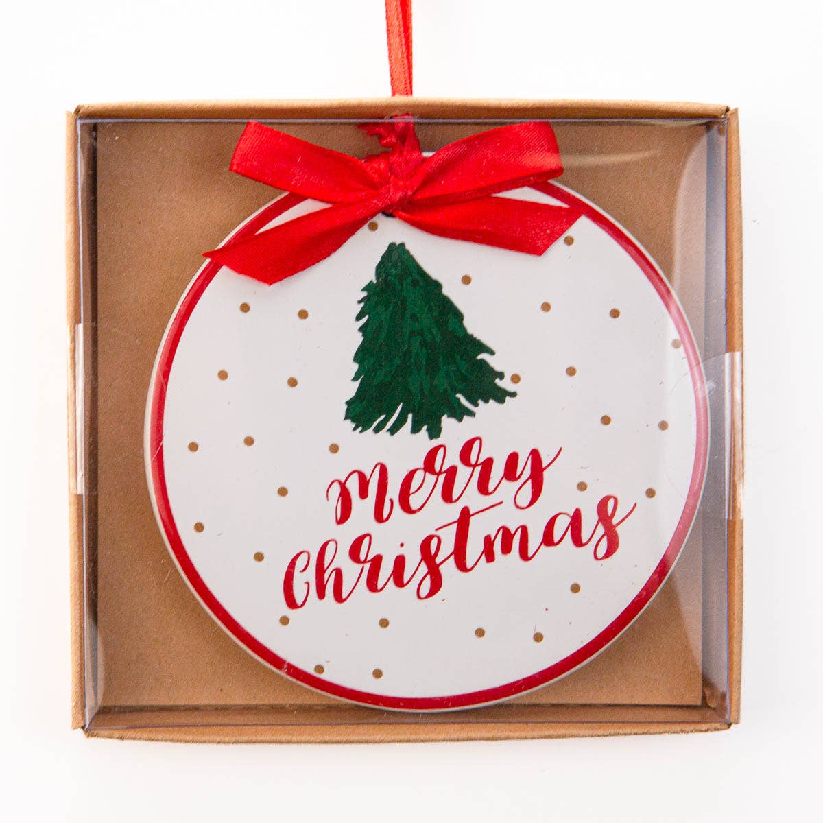 The Royal Standard - Royal Fir Ornament   White/Red/Green   4"