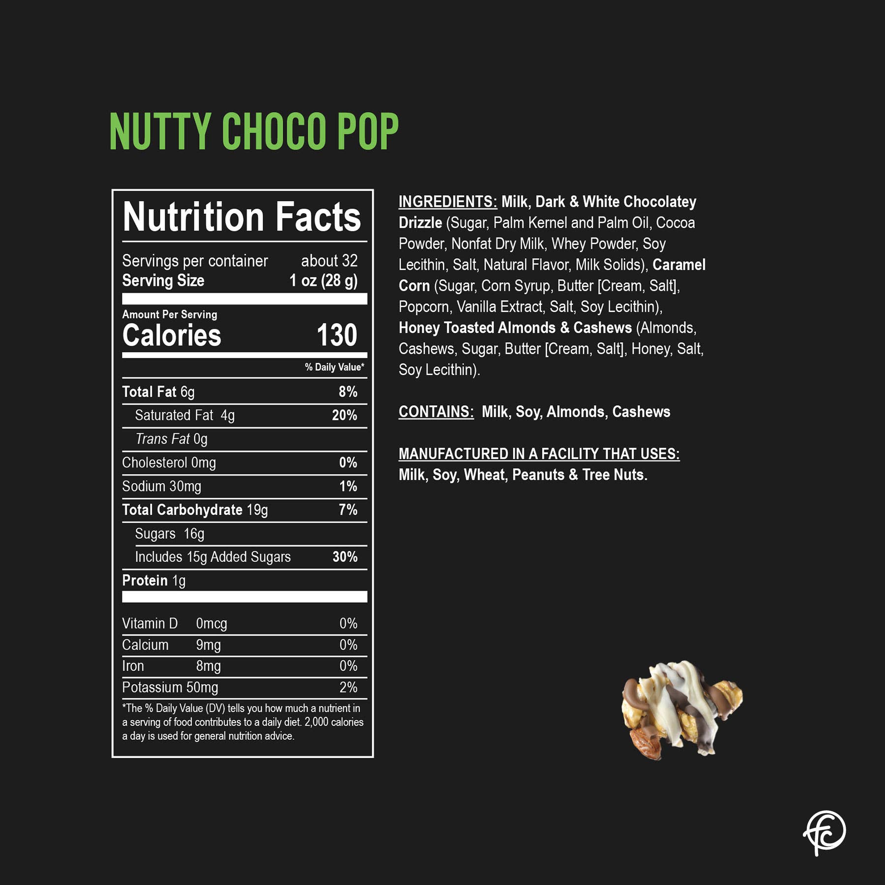 Funky Chunky - Nutty Choco Pop | Caramel Corn Chocolate Popcorn | bags