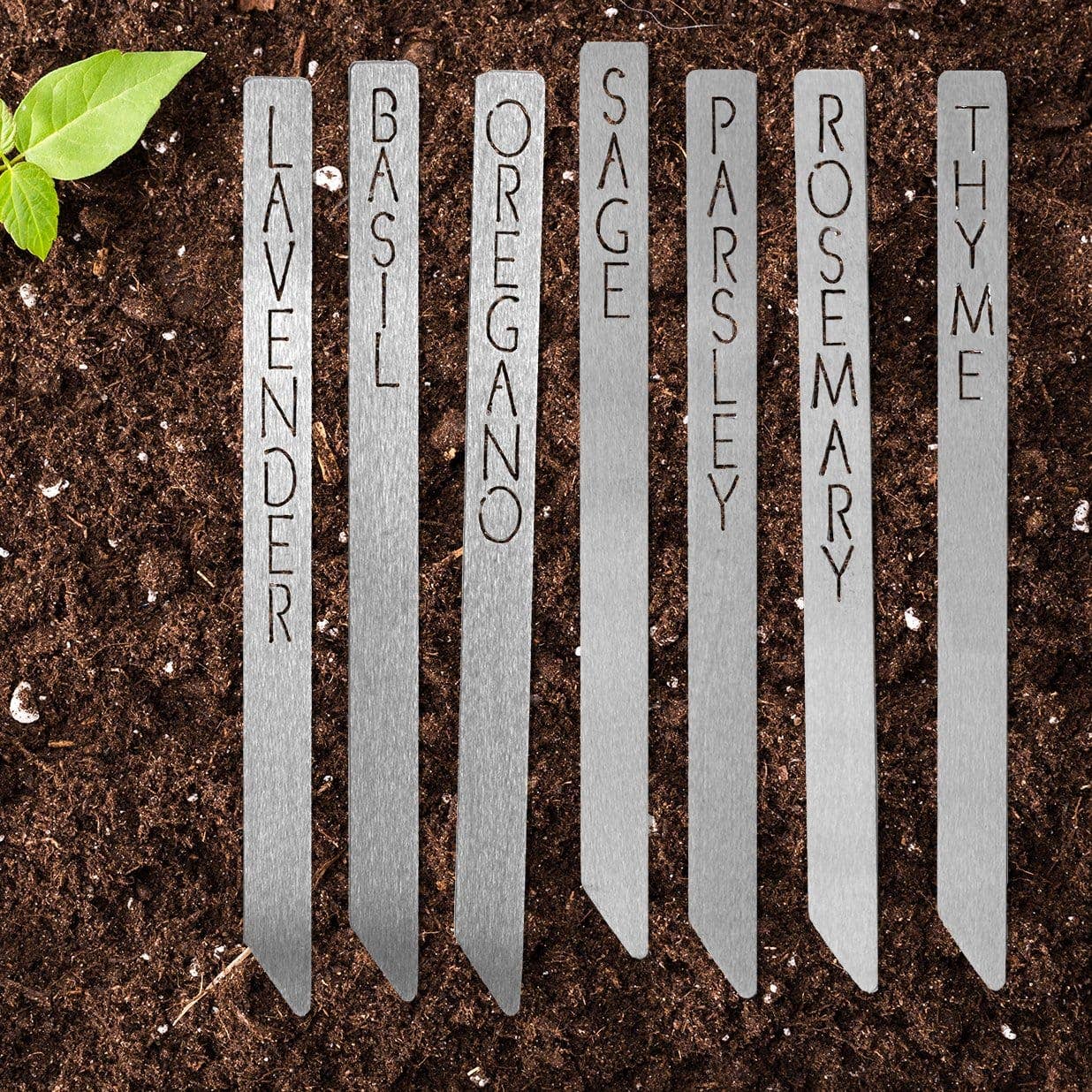 Rusted Orange Craftworks Co. - Garden Markers - Your Favorite 7 - Plant Label Tags Outdoor Garden Markers