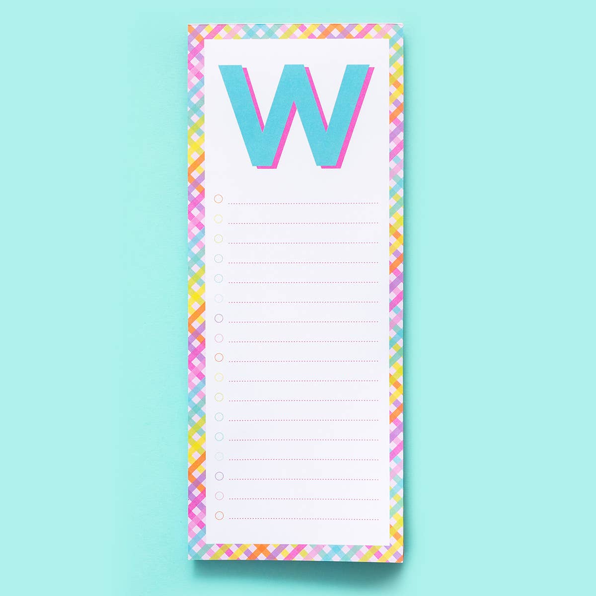 Taylor Elliott Designs - List Pad - Letters A-Z - Each