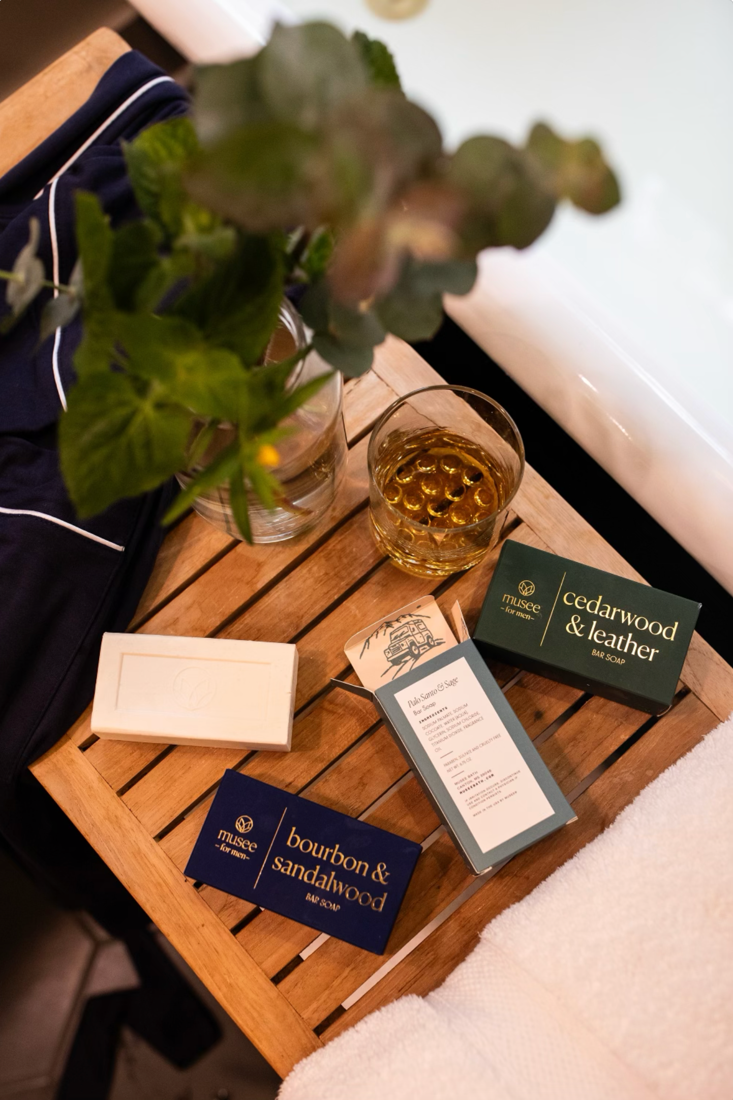 Musee - Cedarwood & Leather Bar Soap