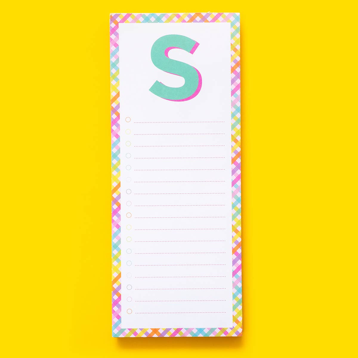 Taylor Elliott Designs - List Pad - Letters A-Z - Each
