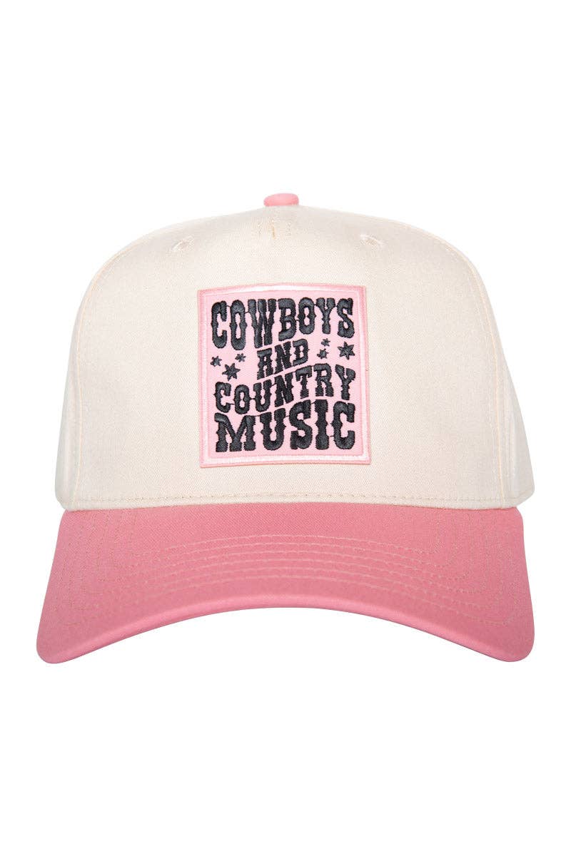 Katydid - Cowboys & Country Music Pink Patch Two-Toned Hat