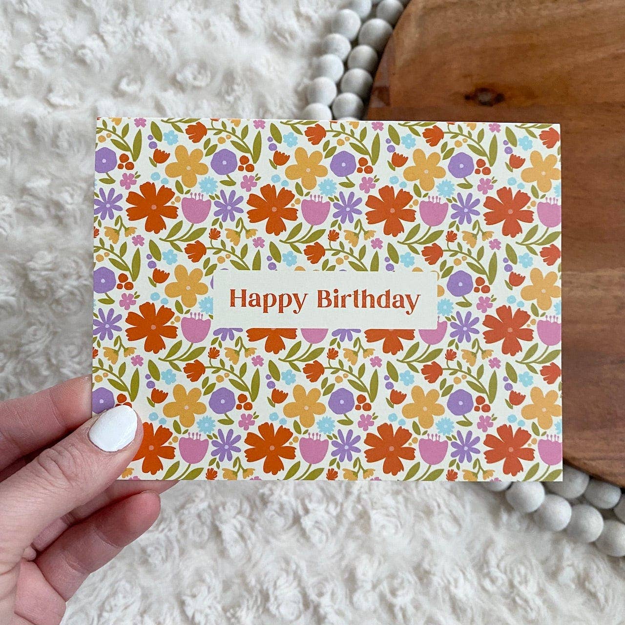 Big Moods - "Happy Birthday" Floral Greeting Card