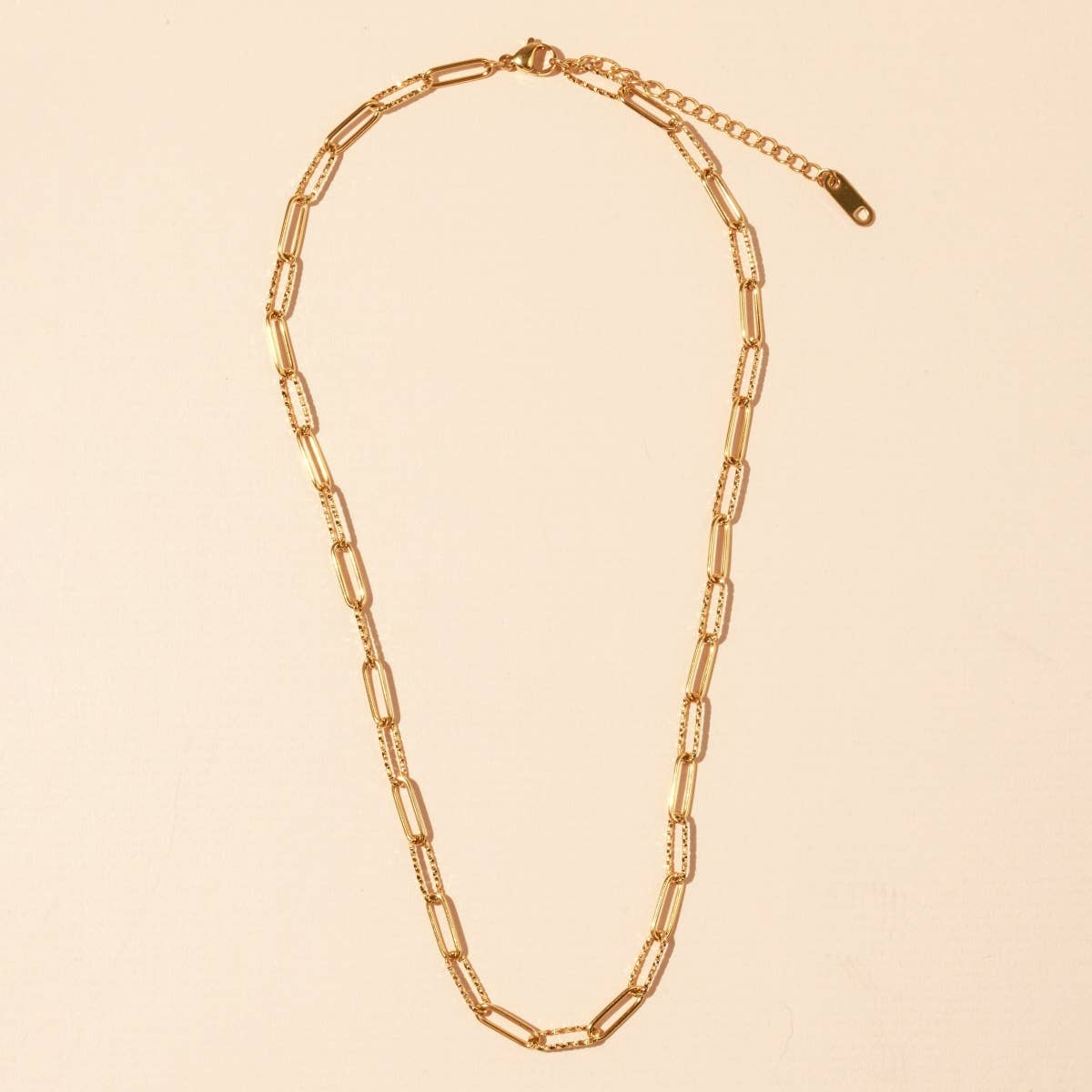 Frem - Chain Linked 18K Gold Dip Stainless Steel Necklace