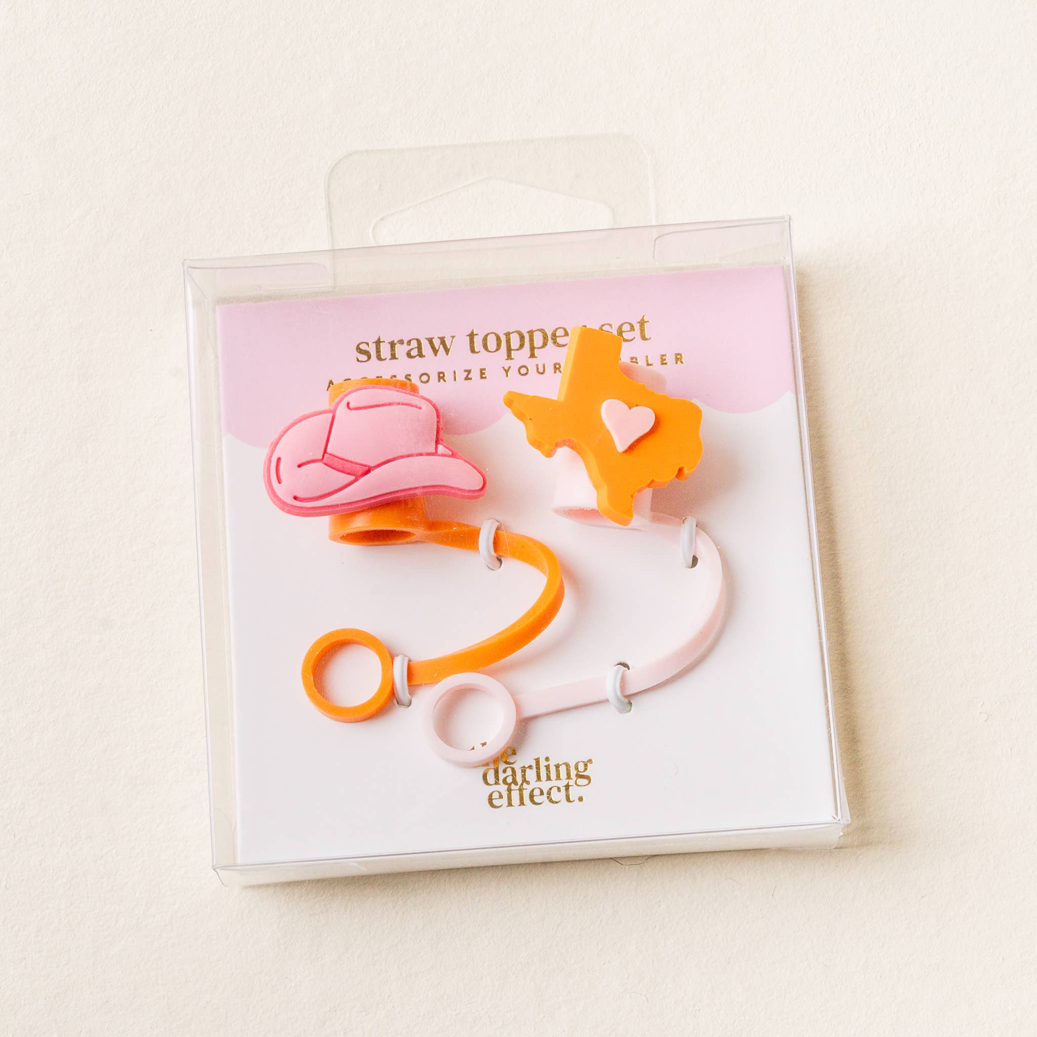 The Darling Effect - Straw Topper Set-Howdy Texas