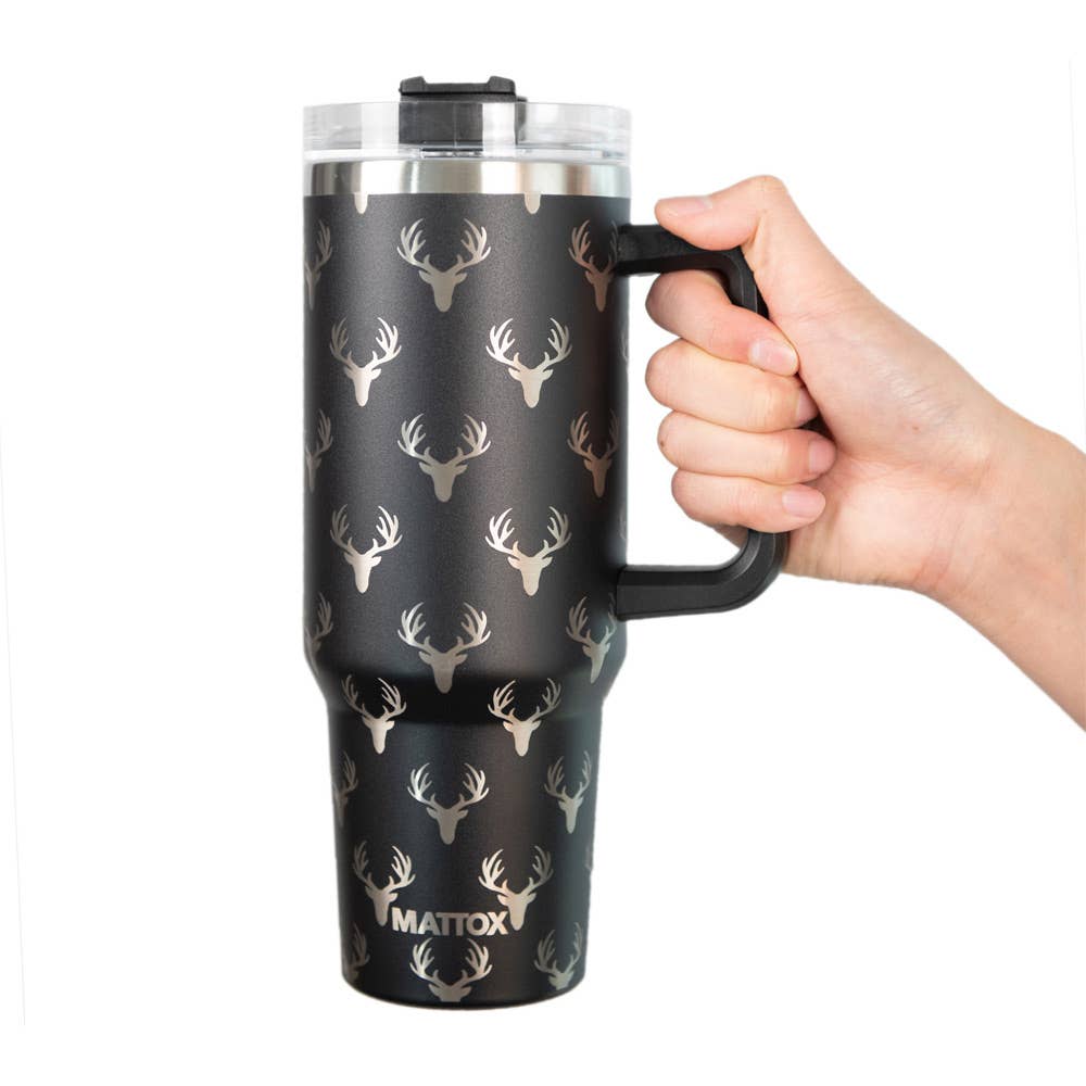 Katydid - Deer All Over Black Tumbler for Men