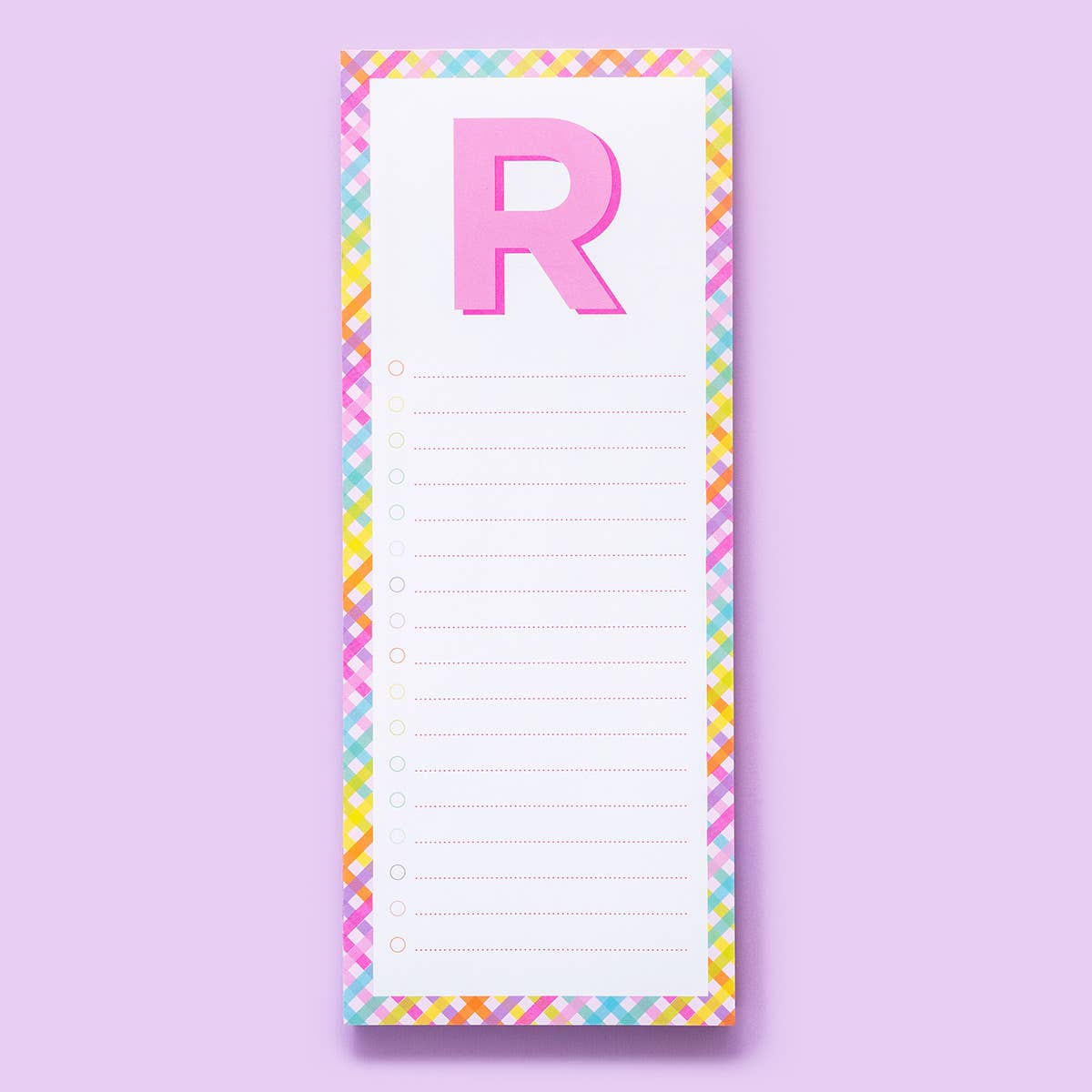 Taylor Elliott Designs - List Pad - Letters A-Z - Each
