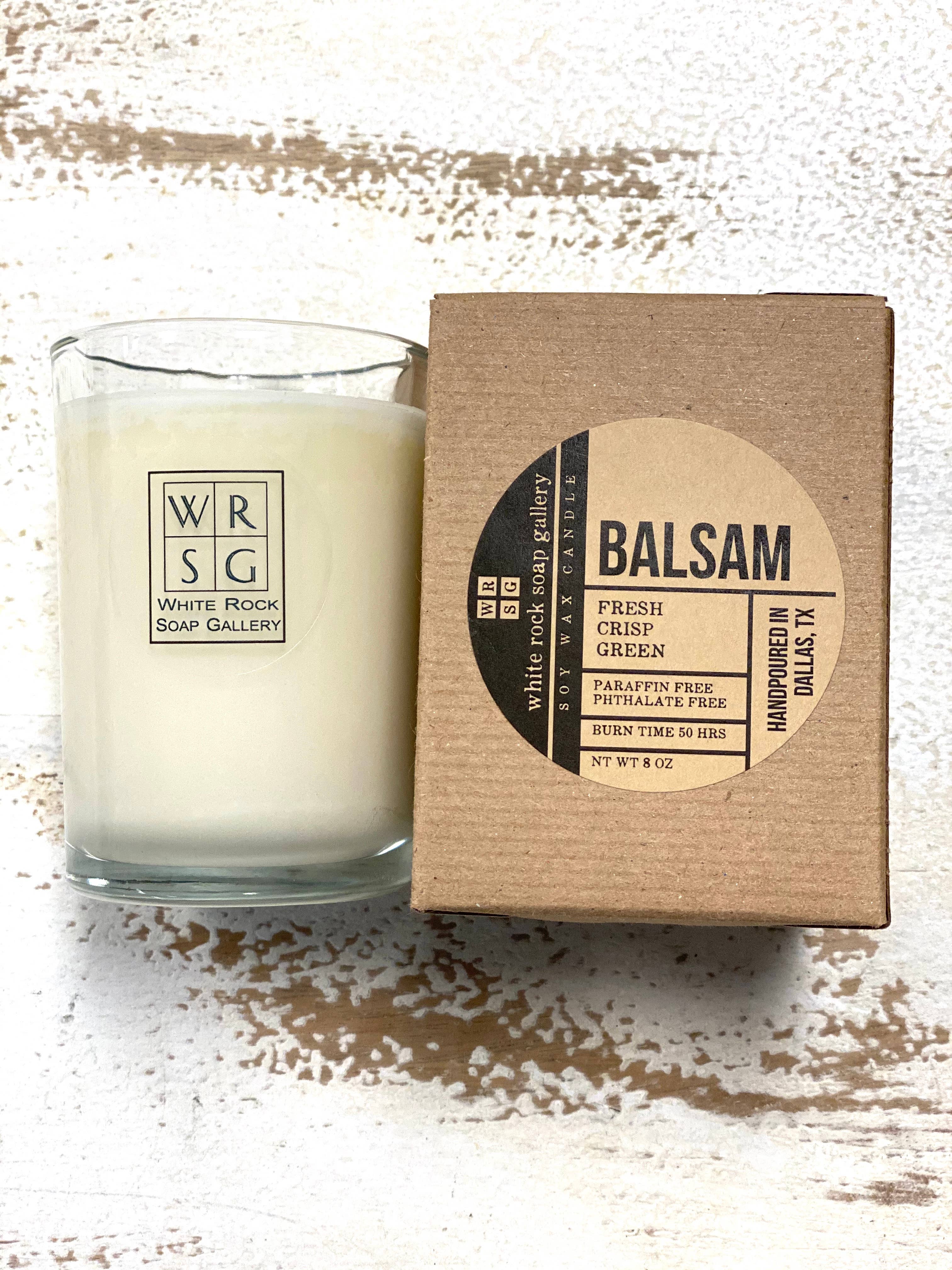 White Rock Soap Gallery - Candle 8 oz Soy Wax: Balsam