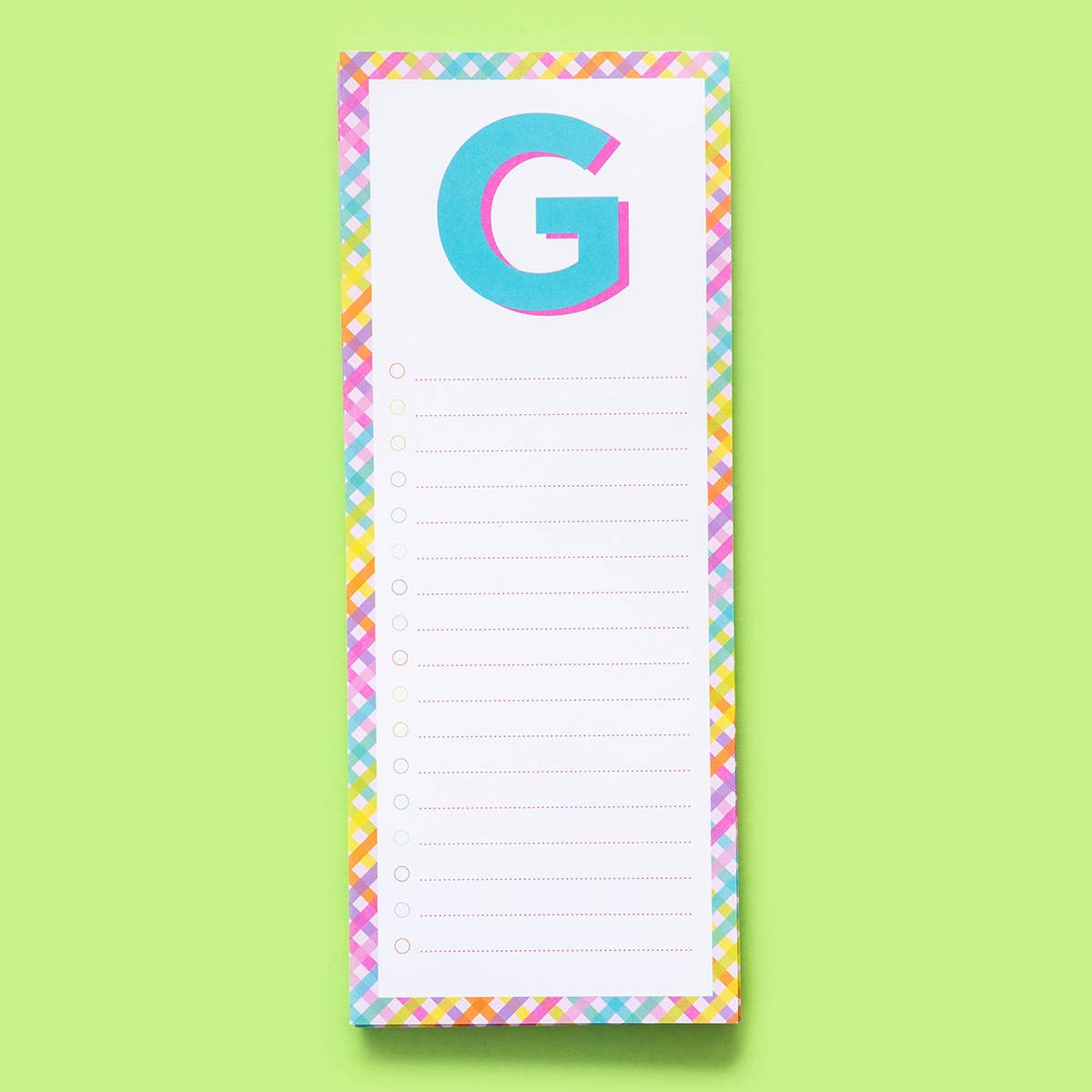Taylor Elliott Designs - List Pad - Letters A-Z - Each