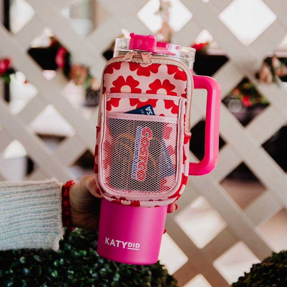 Katydid - Flower Power Tumbler ZIPPER POUCH