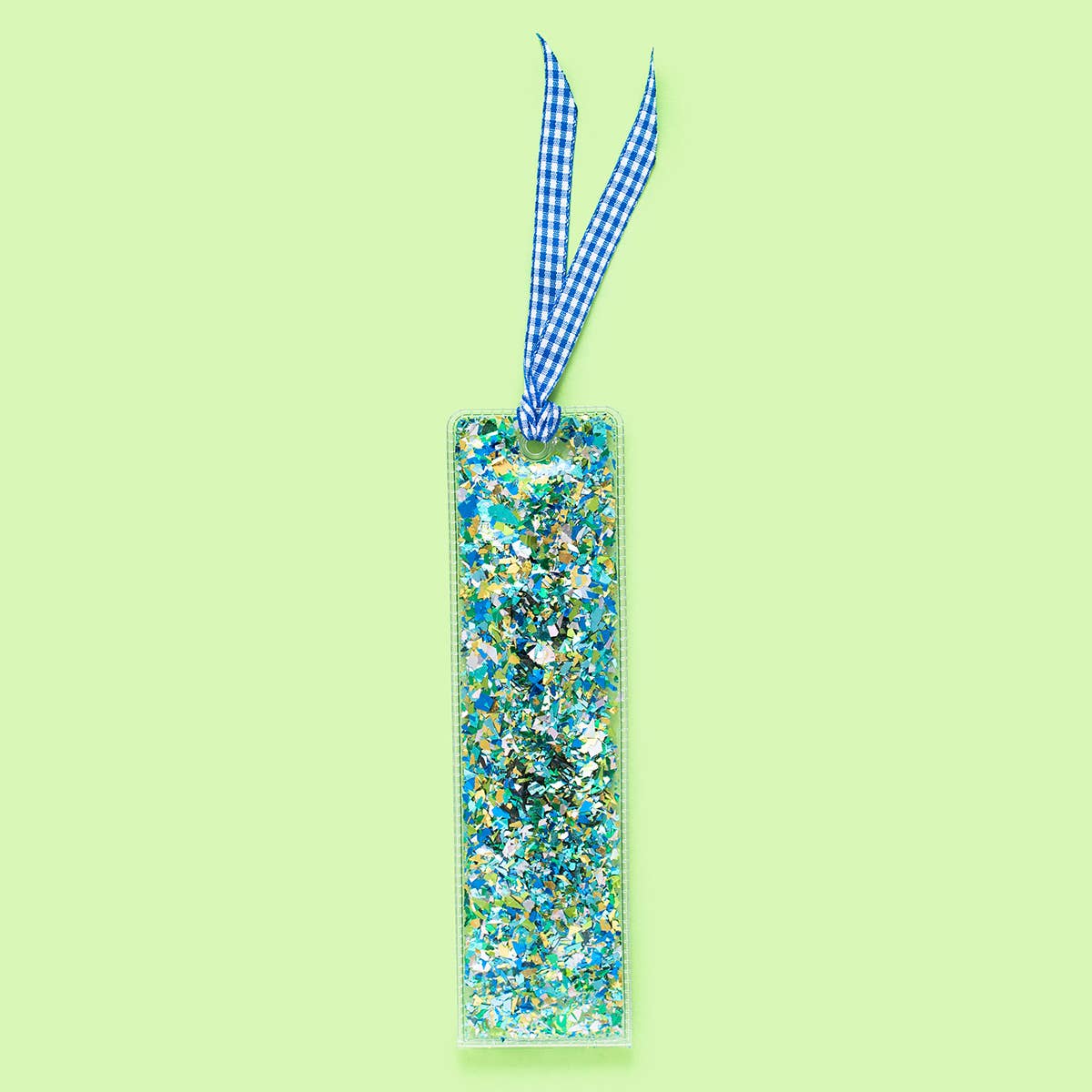 Taylor Elliott Designs - Bookmark - Blue + Green Confetti