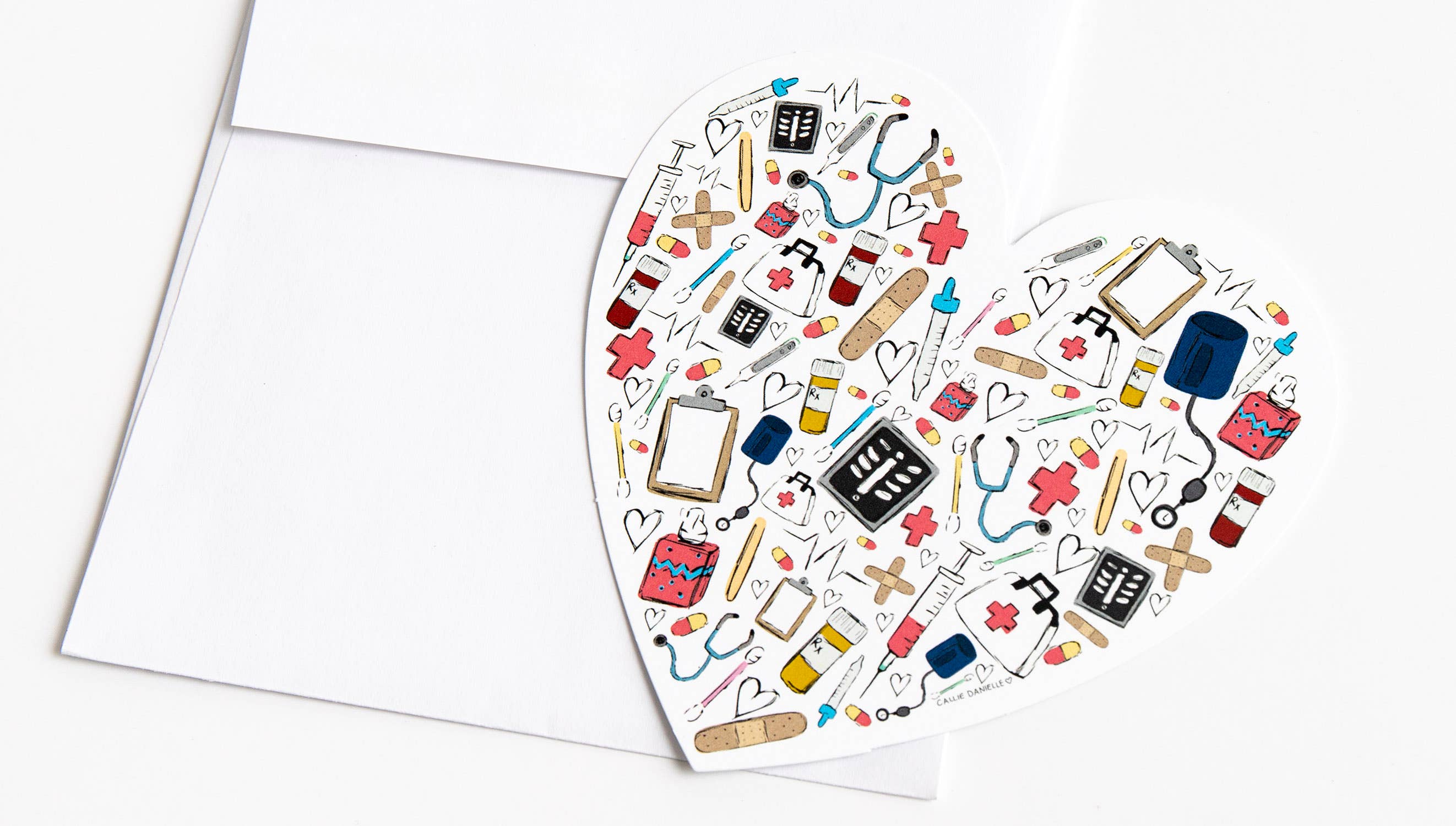 Callie Danielle - Love for Healthcare Workers Thank You Greeting Card
