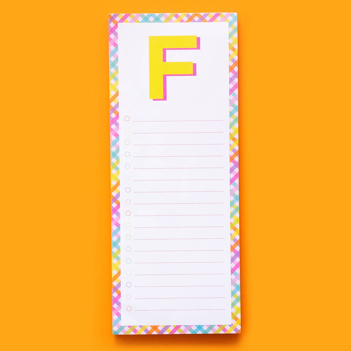 Taylor Elliott Designs - List Pad - Letters A-Z - Each