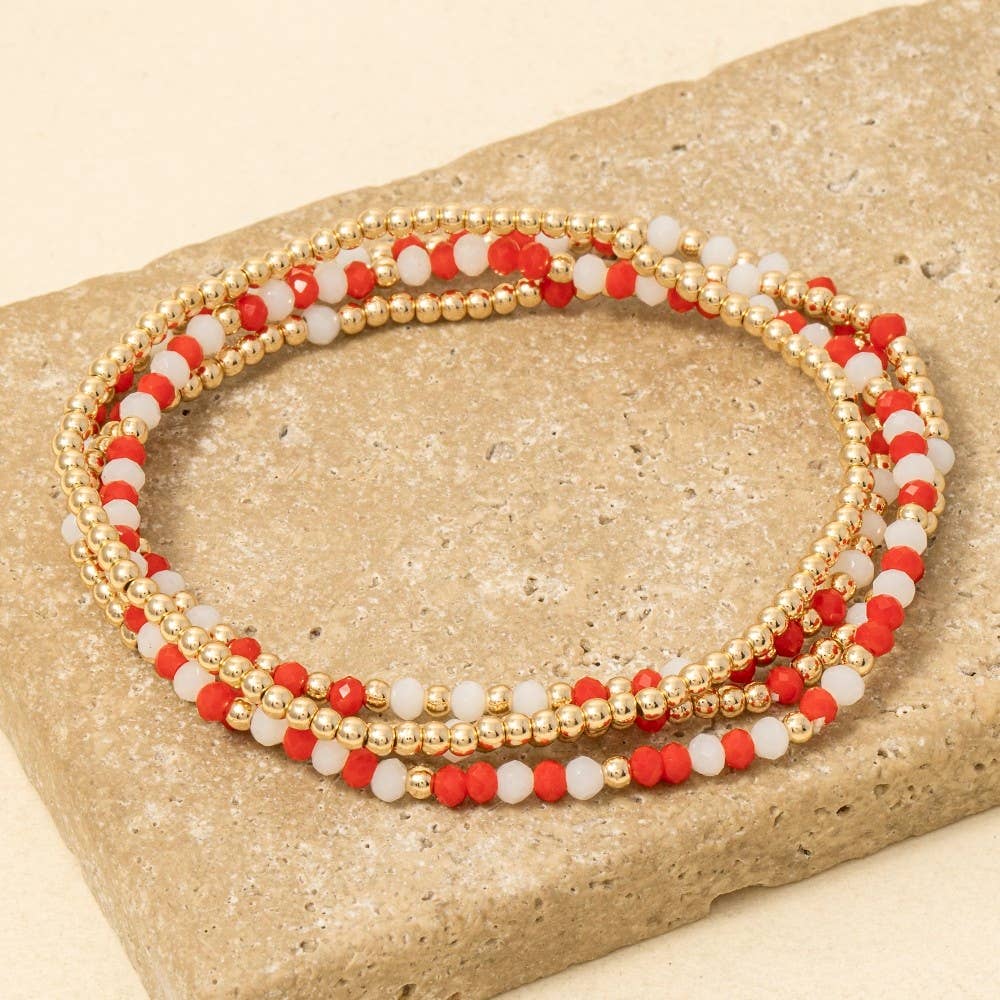 Anarchy Street - Colorful Game Day Beaded Bracelet Set