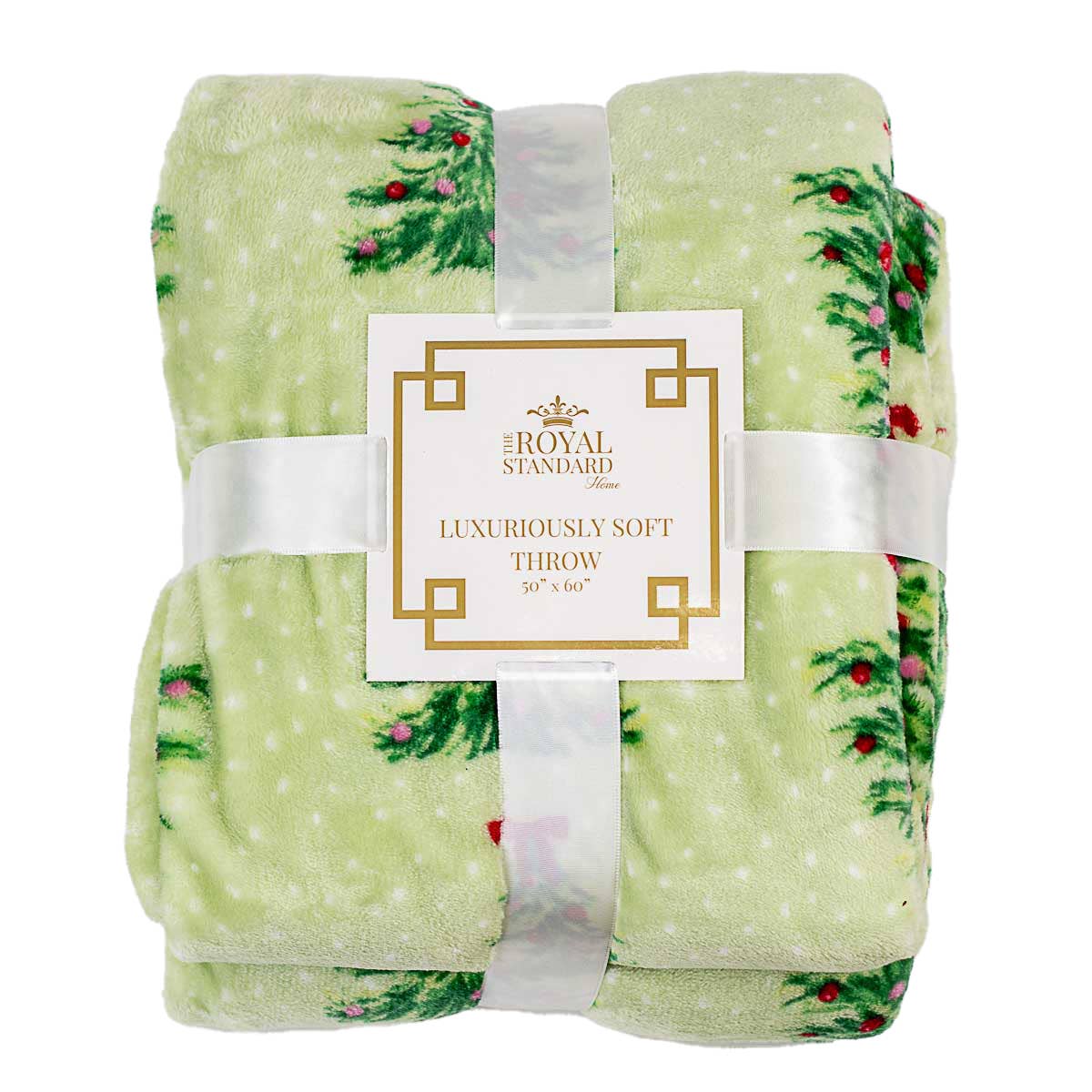 The Royal Standard - Noelle Tree Throw Light Green/Multi 50x60