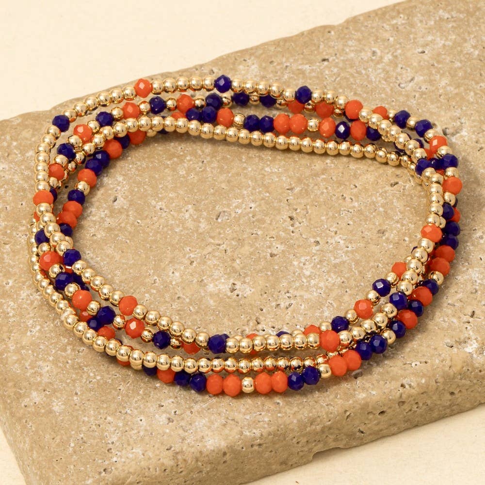 Anarchy Street - Colorful Game Day Beaded Bracelet Set