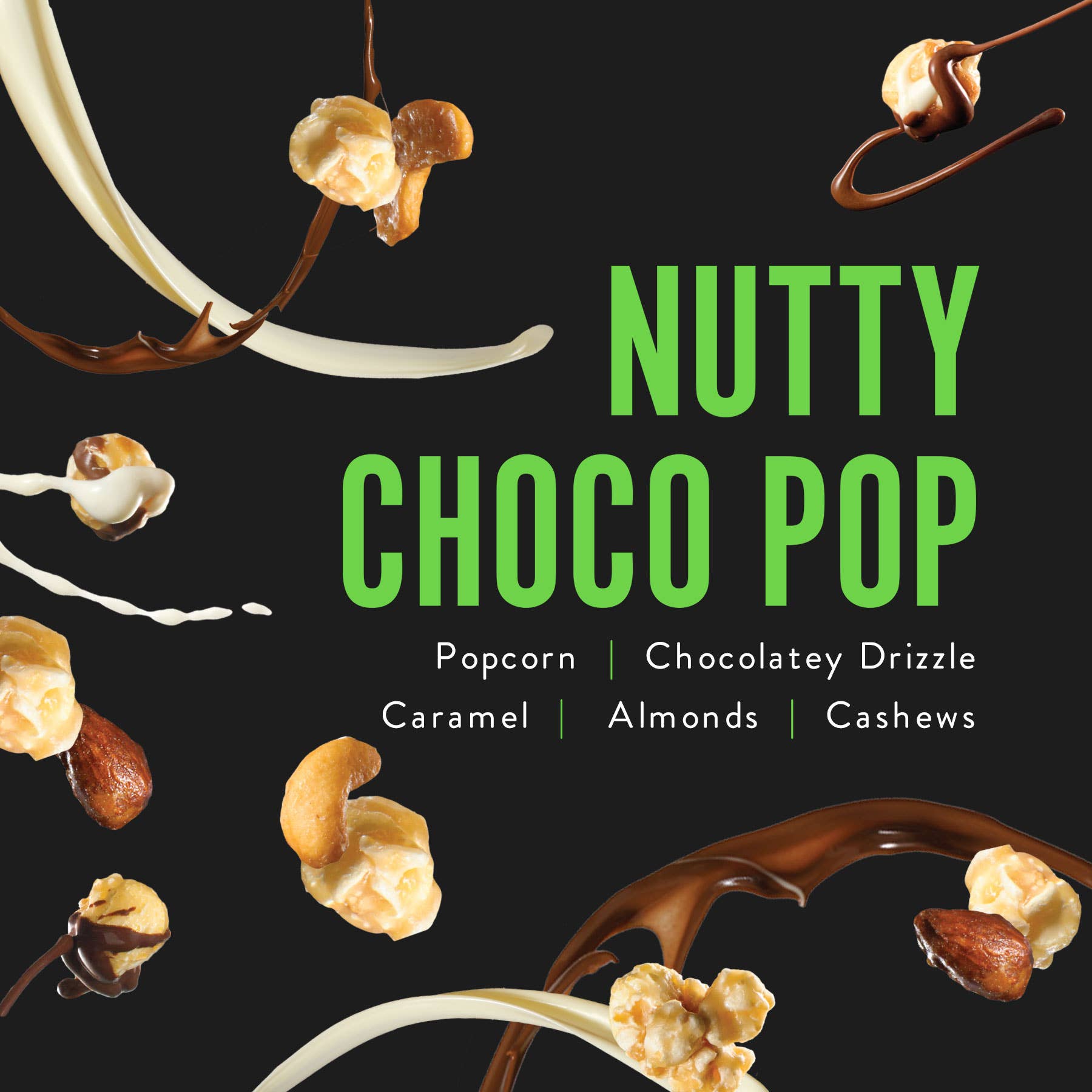 Funky Chunky - Nutty Choco Pop | Caramel Corn Chocolate Popcorn | bags